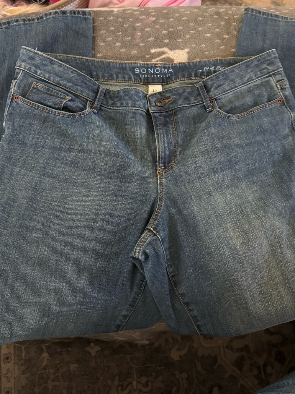 Sonoma Medium Blue Bootcut Jeans